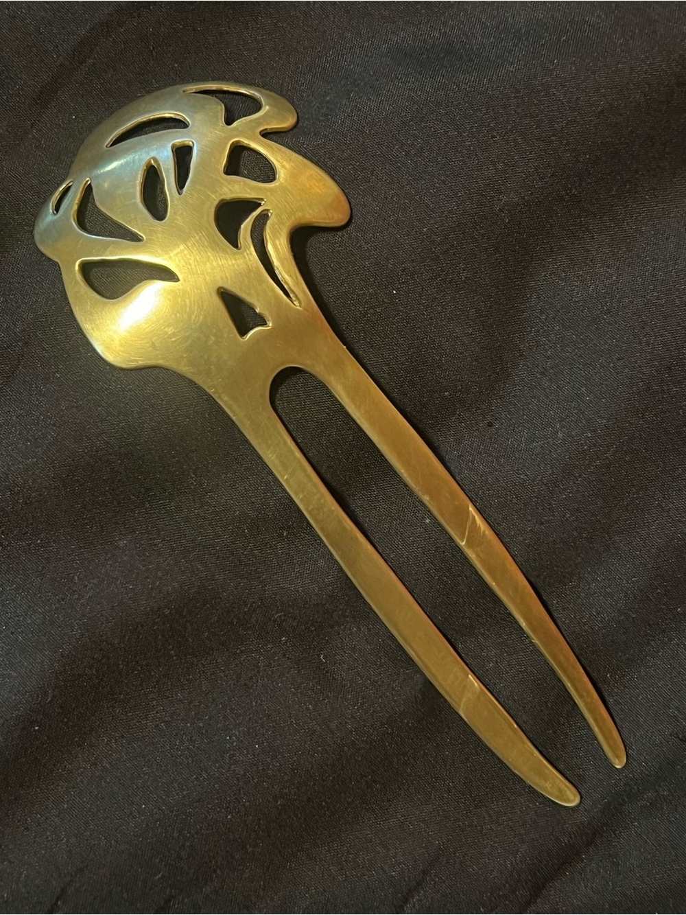 Brass Decorative Hair Fork